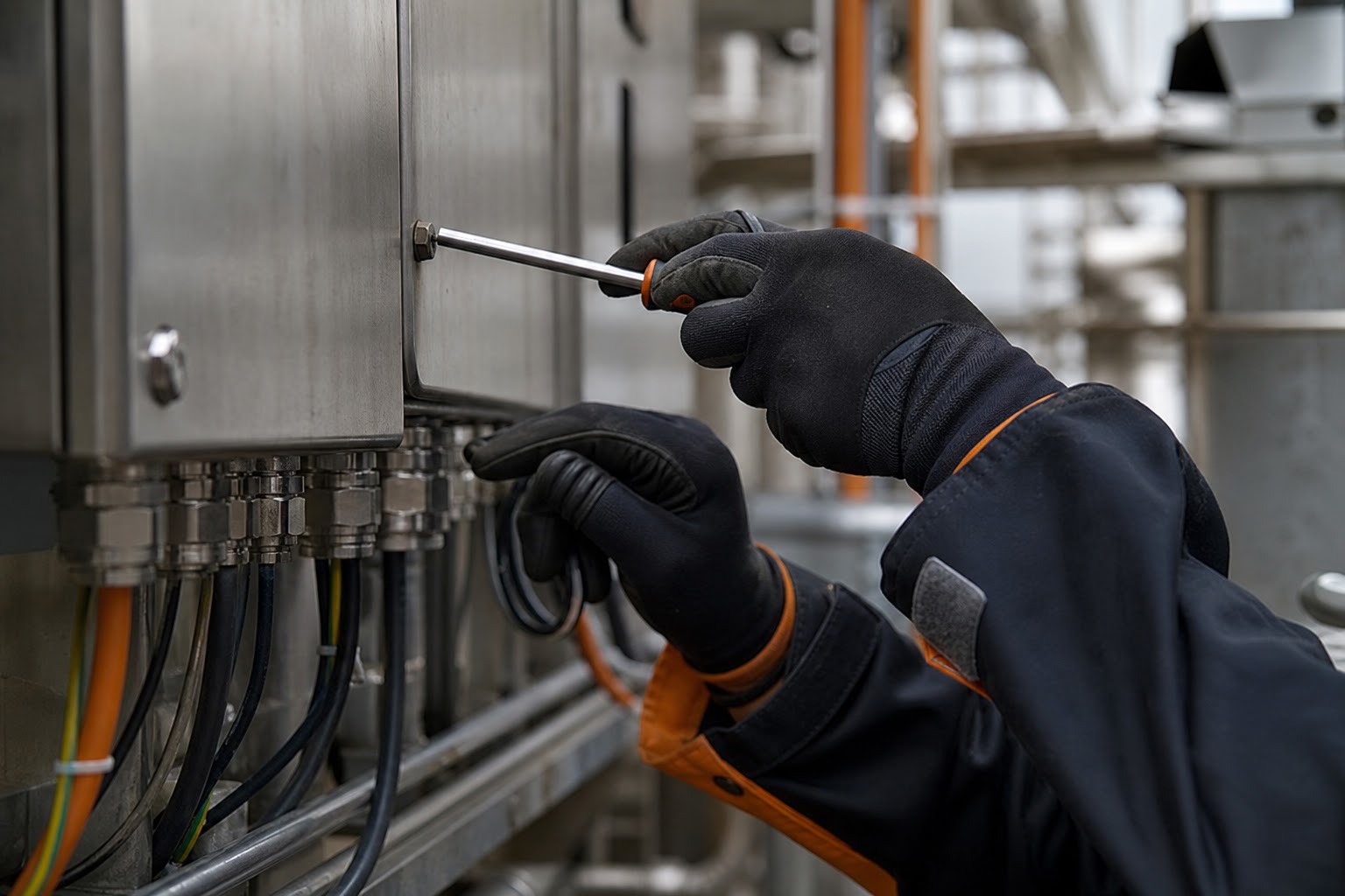 Priemyselná elektroinštalácia v prevádzke chemického závodu