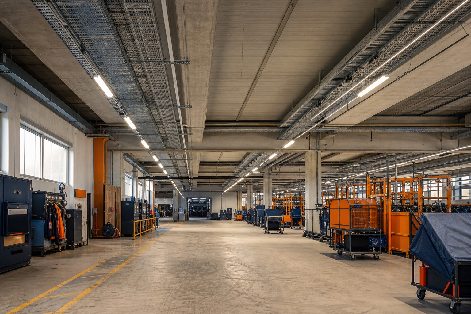 Káblové trasy v logistickom centre