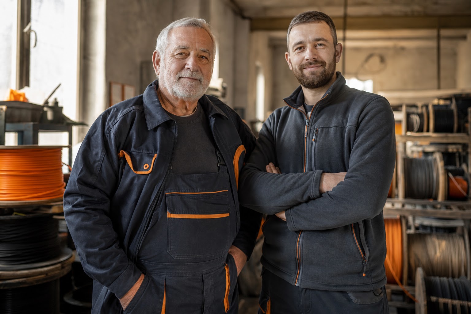 Otec a syn – dve generácie elektromontérov firmy LUBAJ